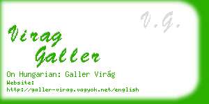 virag galler business card